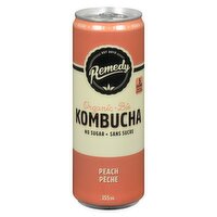 Remedy - Kombucha Peach, 355 Millilitre