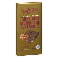 Whittakers - 62% Dark Chocolat Almond Bar, 200 Gram