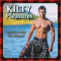 Sellers Publishing - Kilty Pleasures 2027 Wall Calendar, 12 inch, 1 Each