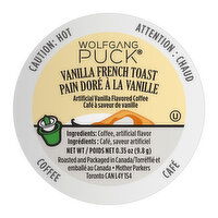 Wolfgang Puck - Coffee Pods, Vanilla French Toast, Bulk, 1 Each