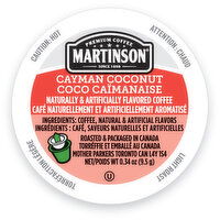 Martinson - Martinson Toasted Coconut Coffee Pod, 1 Each