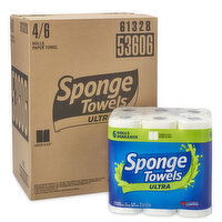 Sponge Towels - Ultra Choose-A-Size Paper Towel, Case of 4x6 Rolls