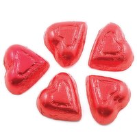 - - Chocolate Red Foil Hearts, 100 Gram