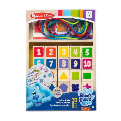 Melisssa & Doug - Blues Clues & You Wooden Lacing Beads