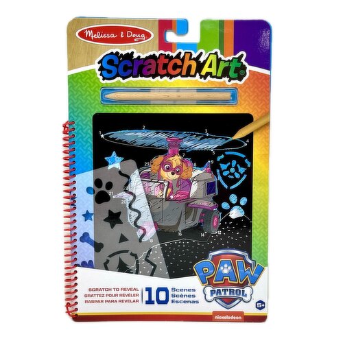 Melissa & Doug - Paw Patrol Scratch Art Skye