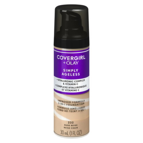 Cover Girl - +Olay Simply Ageless Foundation - Nude Beige