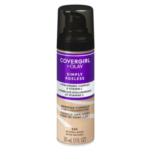 Cover Girl - +Olay Simply Ageless Foundation - Natural Beige