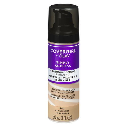 Cover Girl - +Olay Simply Ageless Foundation - Medium Beige