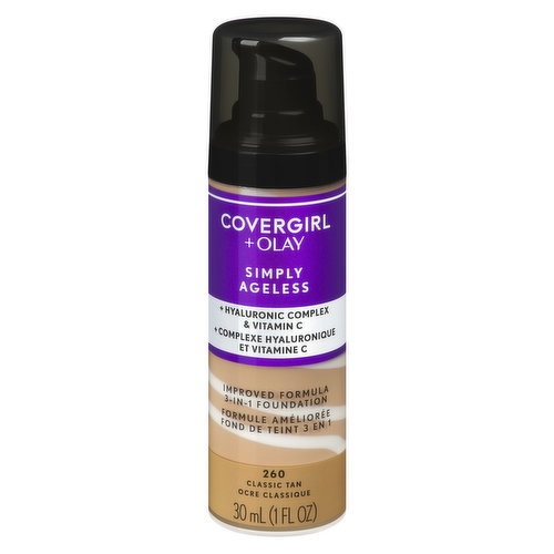 Cover Girl - +Olay Simply Ageless Foundation - Classic Tan