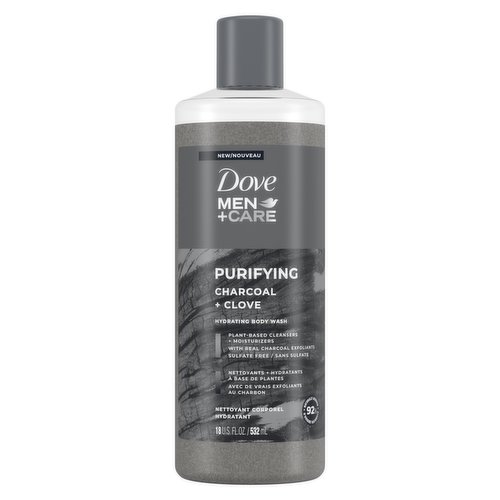 Dove - Men+Care Purifying Charcoal + Clove Body + Face Wash