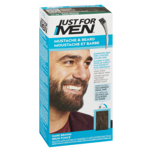 Just For Men - Mustache & Beard  Dark Brown Hair Colour