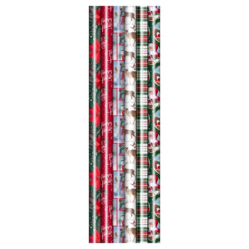 Plus Mark - Wrapping Paper/Gift Wrap, 30in 35 Sq Roll - Holiday Classics