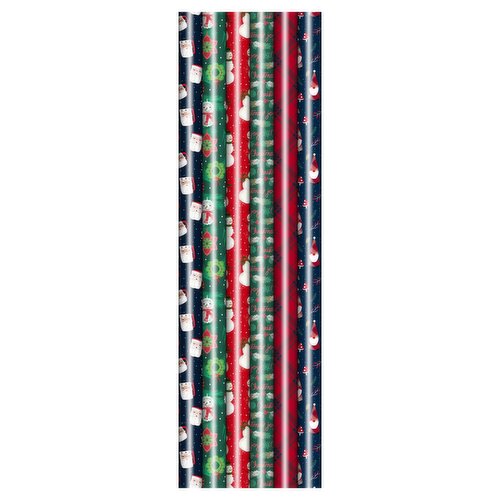 Folk Gift Wrap - XO PM 40 in 75 Sq Folk Wrap