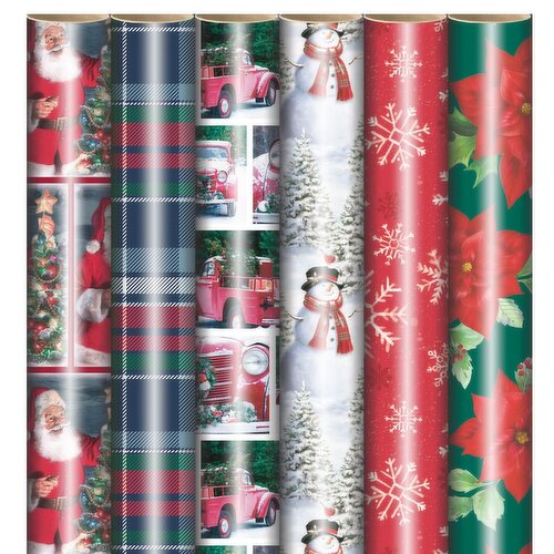 Paper Craft - Christmas Gift Roll Single, 30In 35Sq Holiday Classics