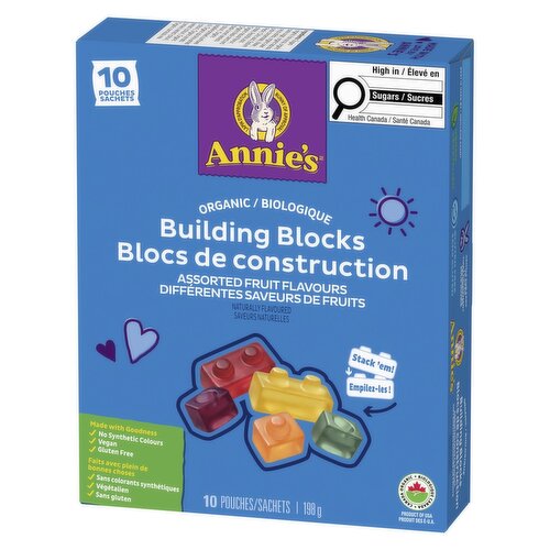 Annie's - Organic Fruit Snacks Building Blocks, 10 pouches