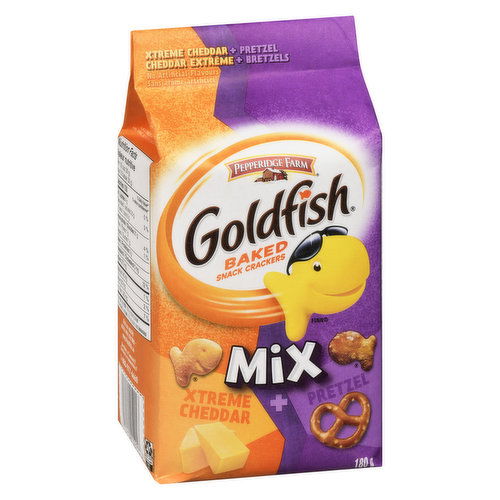 Pepperidge Farm - Goldfish Baked Snack Crackers, Mix Xtreme Cheddar + Pretzel