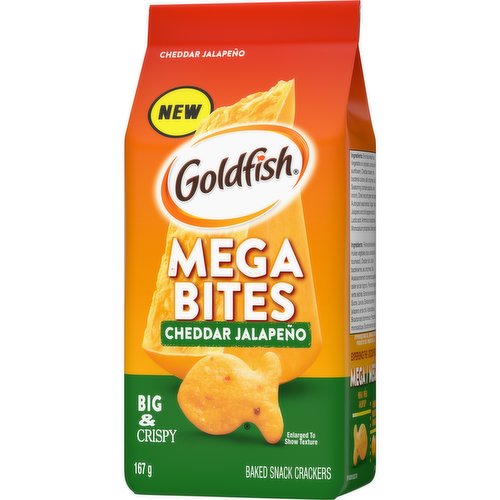 Pepperidge Farm - Goldfish Mega Bites Crackers, Cheddar Jalapeno