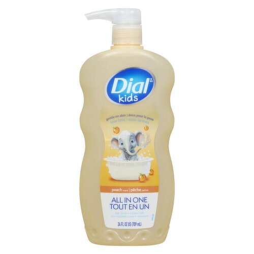 Dial - Kids Hair, Body + Bubble Bath All in One Peach Scent Ages 2+