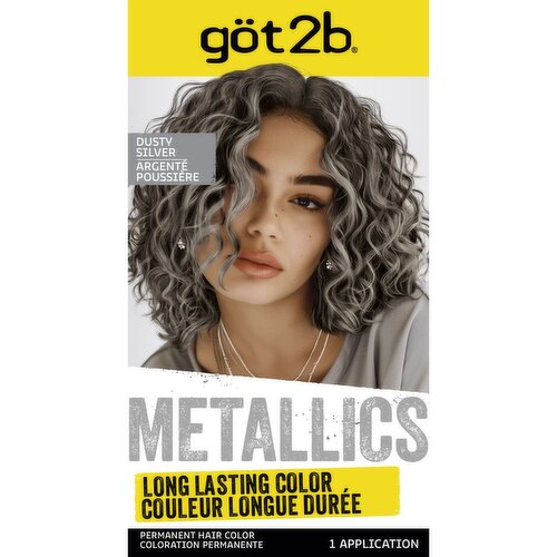 got2b - Metallics Permanent Hair Color, M72 Dusty Silver