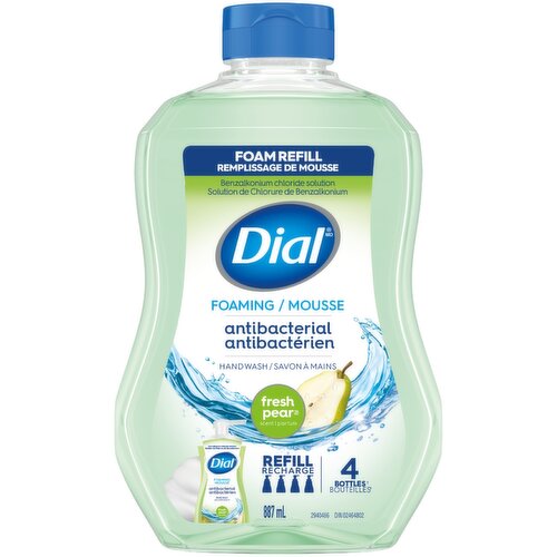 Dial - Antibacterial Foaming Hand Soap Refill, Fresh Pear