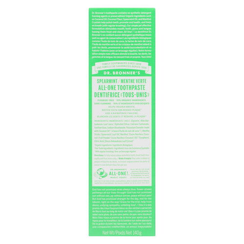 Dr Bronner - Toothpaste - Spearmint