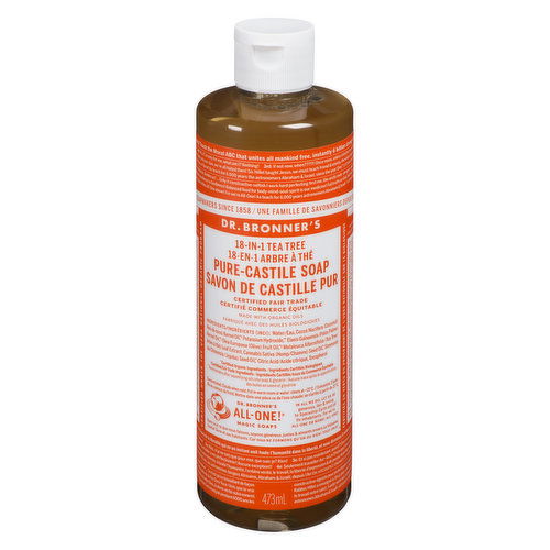 Dr. Bronner's - Organic Pure Castile tea Tree Liquid Soap