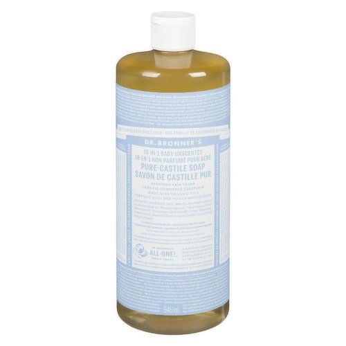 Dr. Bronner's - Pure Castle Baby Soap 18in1 Unscented