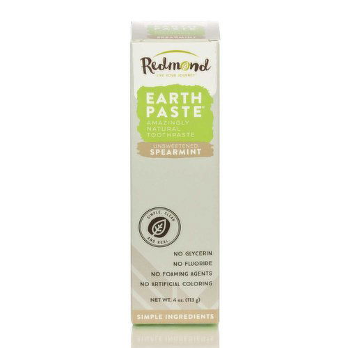 Redmond - Earthpaste Natural Toothpaste - Spearmint