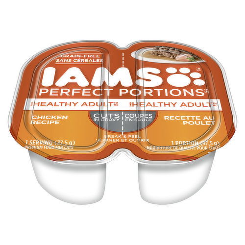 Iams Wet Cat Food Perfect Portions Adult Chicken