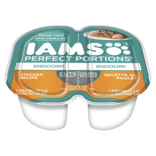 Iams - Wet Cat Food - Perfect Portions Indoor Cat Chicken