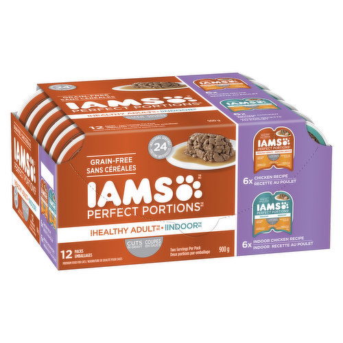 Iams - Wet Cat Food - Perfect Portions Indoor Cat Chicken