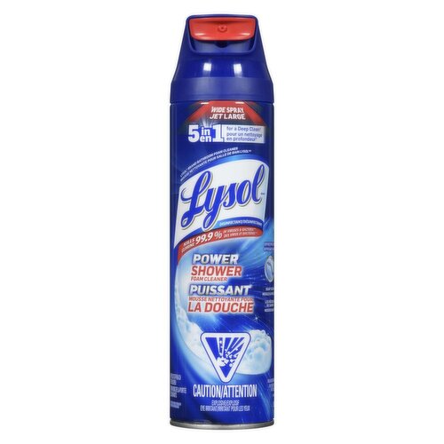 Lysol - Disinfectant Power Shower Foam Cleaner, 5in1, 538g