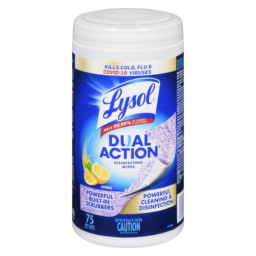 Lysol - Disinfecting Wipes Dual Action
