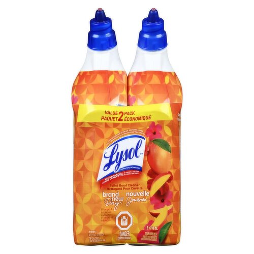 Lysol - Disinfectant Toilet Bowl Cleaner, Mango & Hibiscus Scent