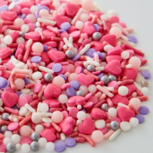 Wilton - Valentine Pink Purple Sprinkle Mix