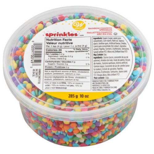 wilton - Sprinkle Tub, Confetti Rainbow