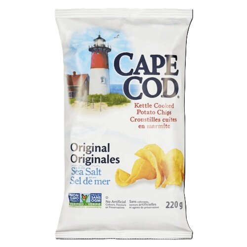 CAPE COD - Kettle Cooked Potato Chips - Sea Salt