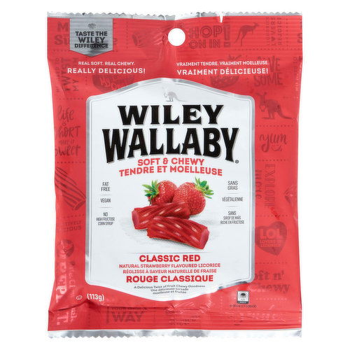 Wiley Wallaby - Licorice Classic Red