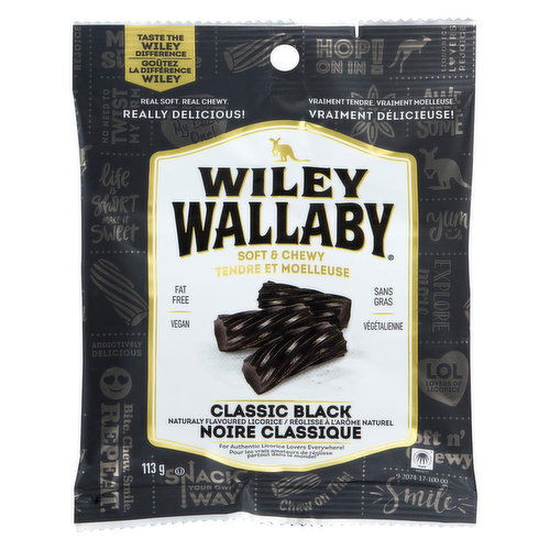 Wiley Wallaby - Licorice Classic Black