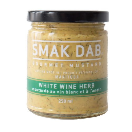 Smak Dab - Gourmet Mustard - White Wine Herb