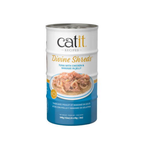 Cat it - Catit Divine Shreds Tuna with Chicken & Wakame in Jelly