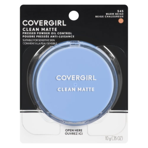 Cover Girl - Clean Matte Pressed Powder - Warm Beige