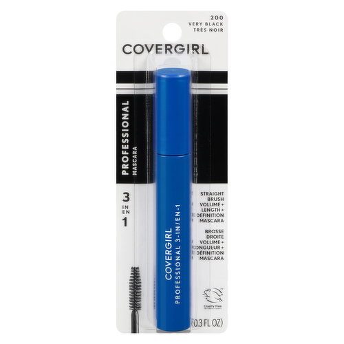 Cover Girl - Professional 3-in-1 Mascara - Very Black