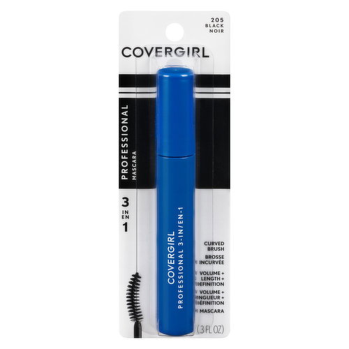 Cover Girl - Professional 3-in-1 Mascara - Black 205