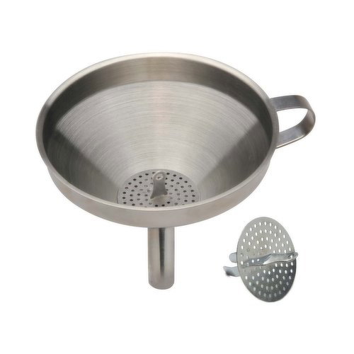 Norpro - Stainless Steel Funnel With Strainer
