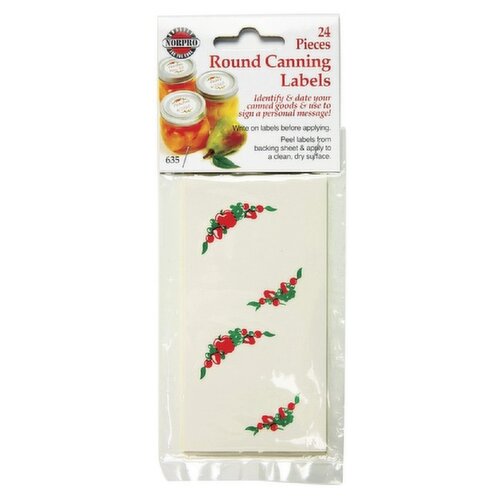 Norpro - Round Canning Labels - 24 Pack