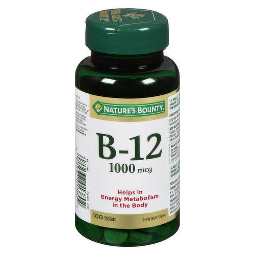 Nature's Bounty - Vitamin B-12 1000mcg