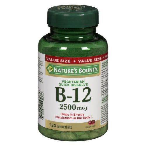 Nature's Bounty - B-12 Sublingual 2500 mcg