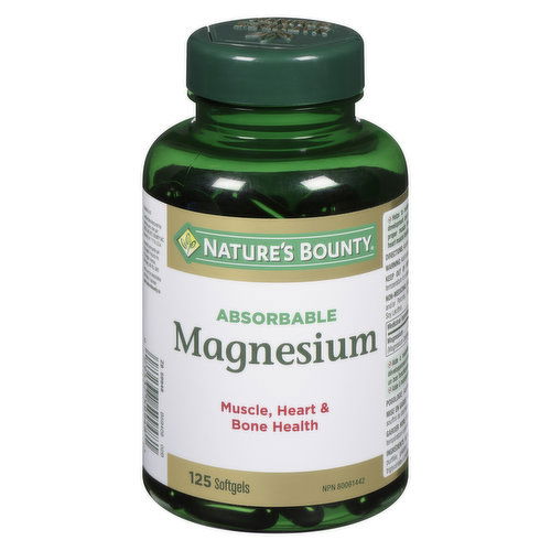 Nature's Bounty - Absorbable Magnesium Liquid Softgels - 400mg