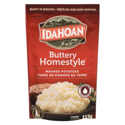 Idahoan Instant Mashed Potatoes Buttery Homestyle Quality Foods